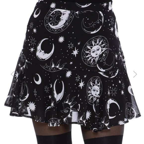 Killstar Dresses & Skirts - Killstar Astral Light Plus Size Skater Skirt XXL NWT